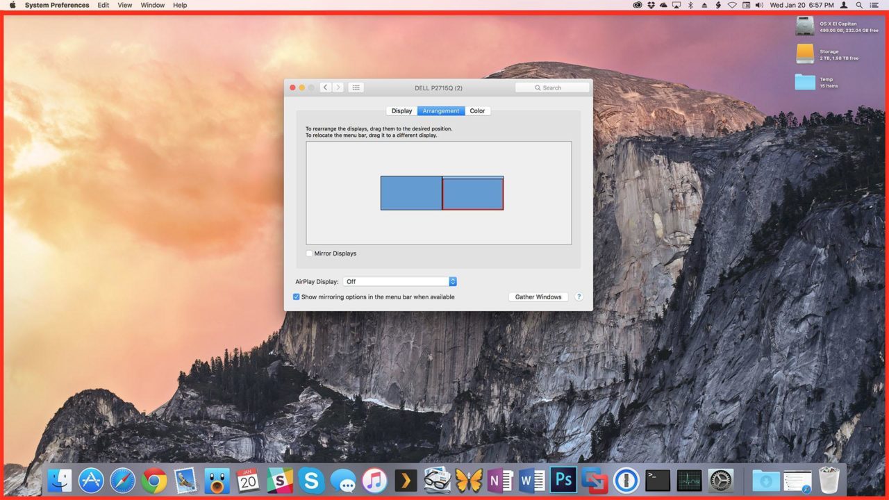 icon for program on top bar mac os x